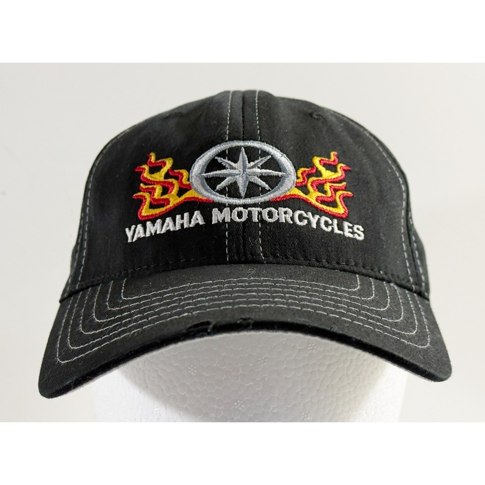 YAMAHA MOTORCYCLES Fitted‎ Hat Cap Black Medium/Large
